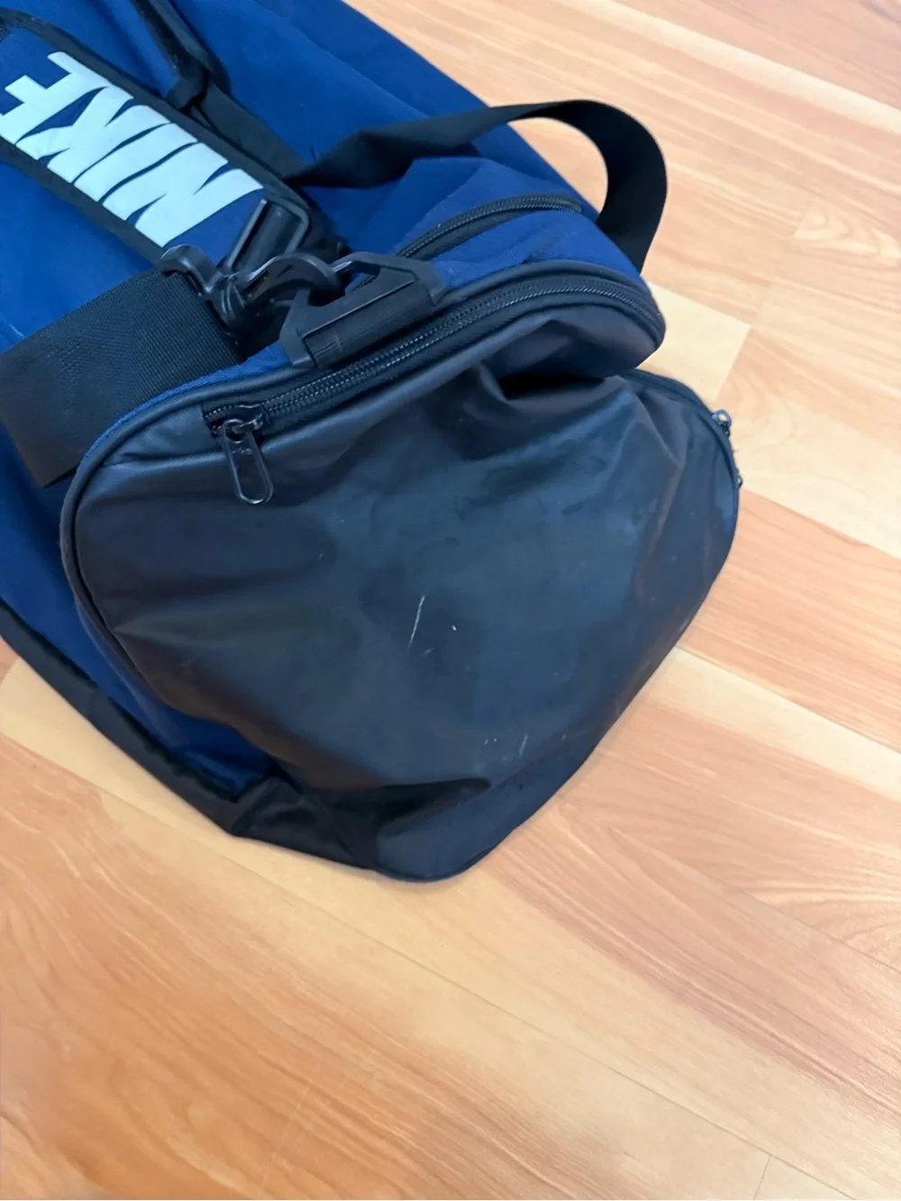 Nike Navy Blue and Black Duffle Bag